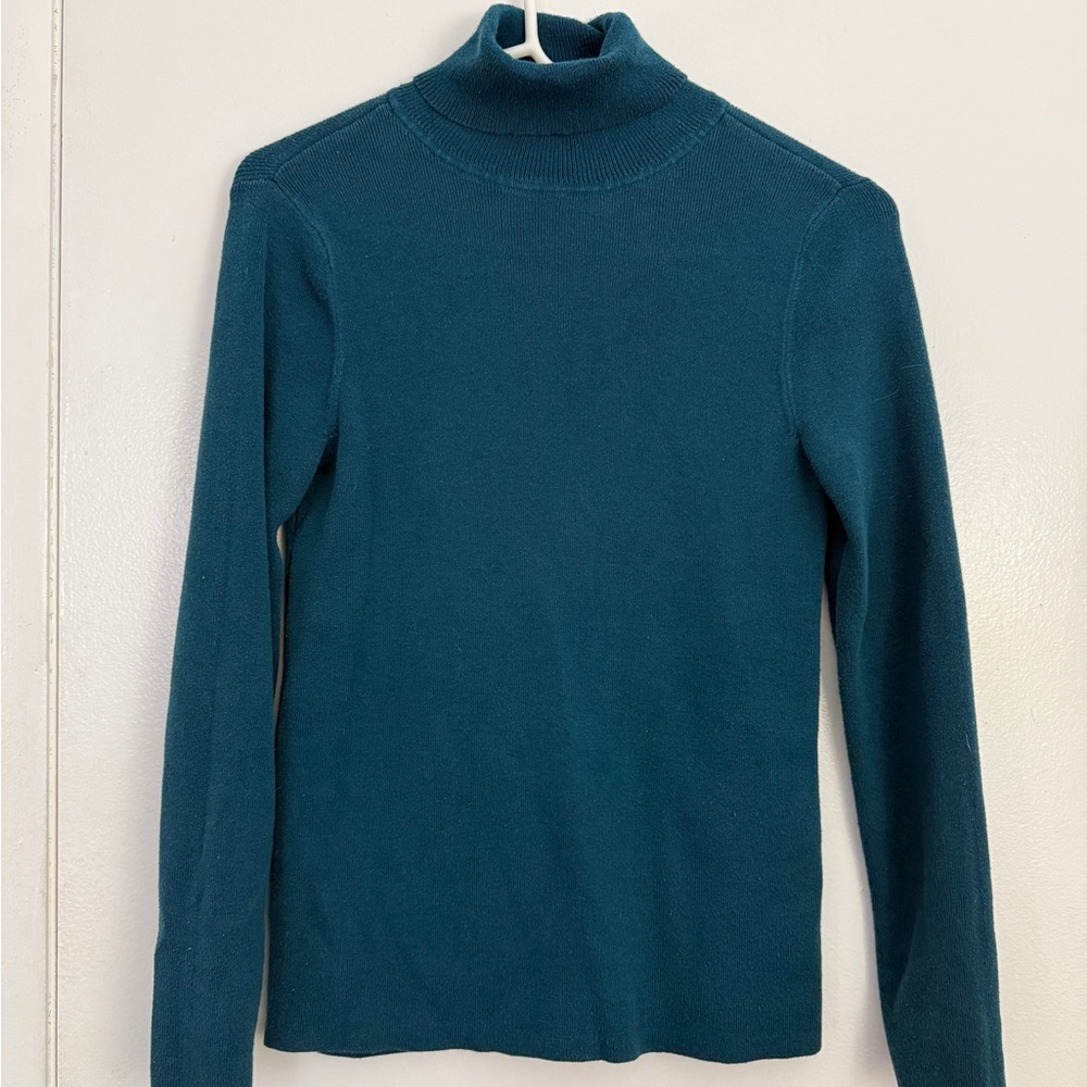Chico's Deep Teal Turtleneck Sweater